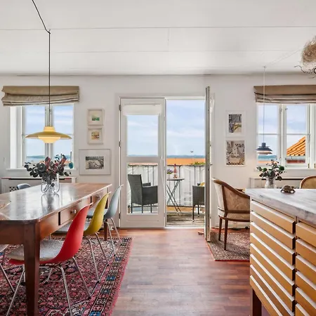 Lovely And Spacious Two-level With Balcony, Elevator And Private Parking Just Steps From Ebeltofts Charming Pedestrian Streets, Cafes, Ebeltoft